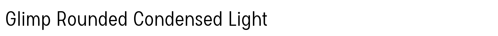 Glimp Rounded Condensed Light image